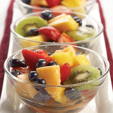fruit salad with cream. AmyMac#39;s Fruit Salad for 4 in